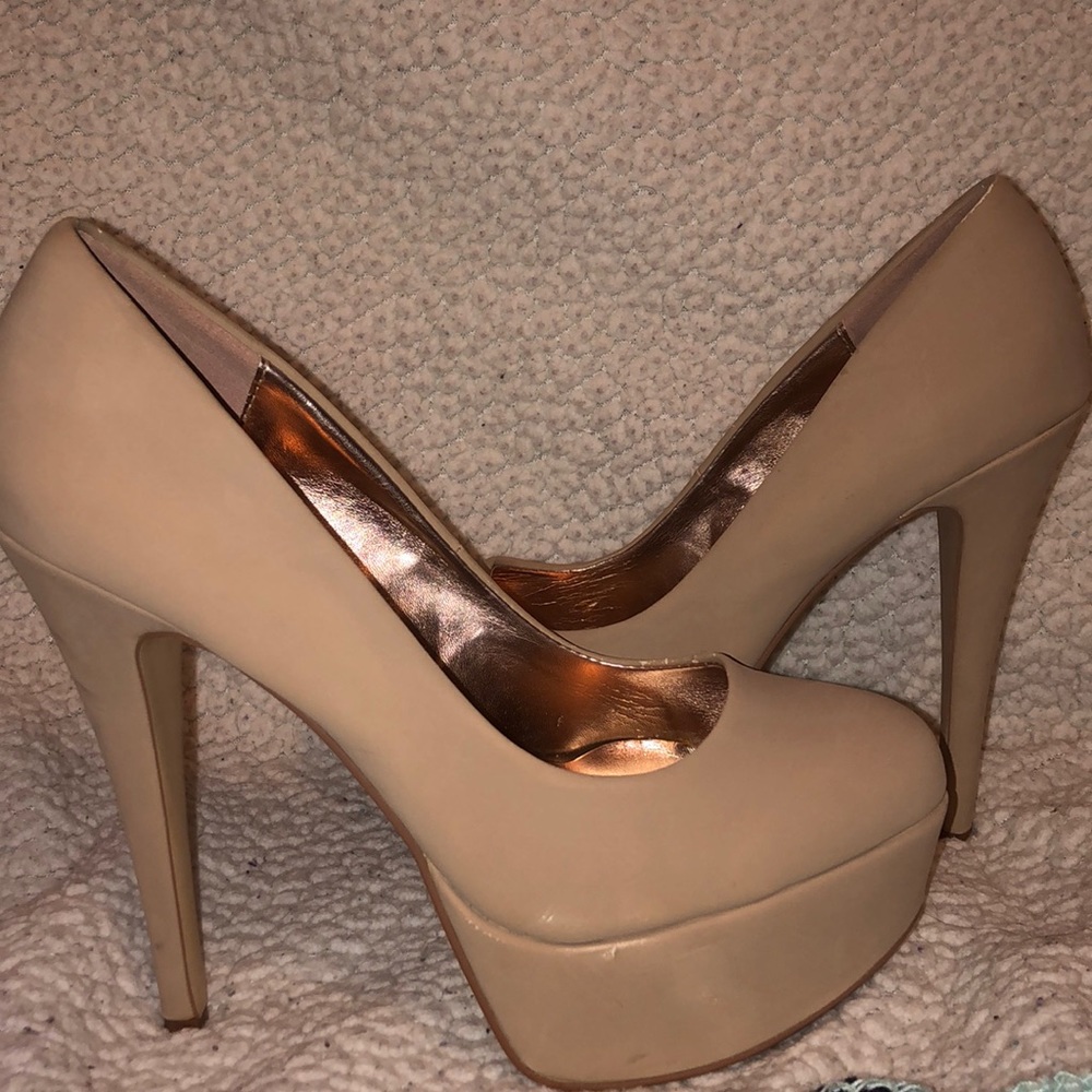 Cream heels